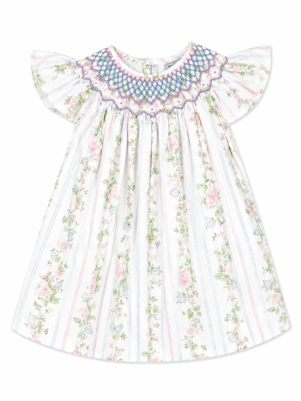 NEW SWEET DREAMS kids valerie rose smocked dress in white